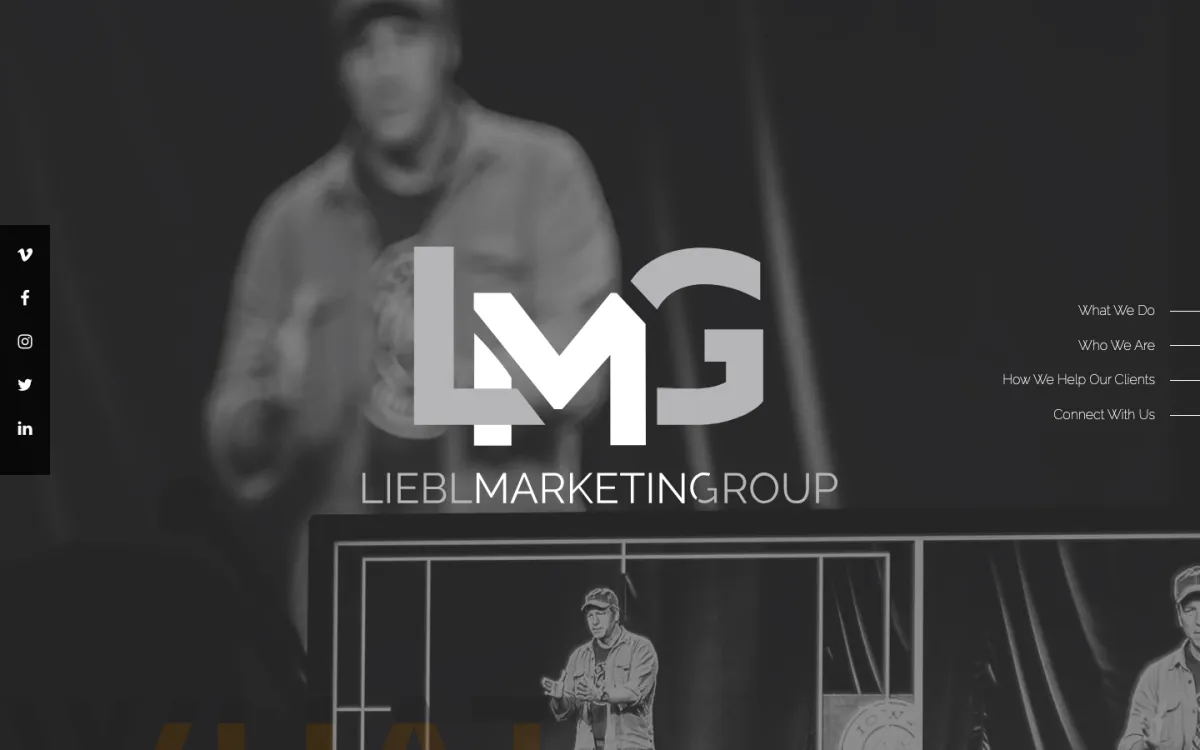 Liebl Marketing Group homepage, captured September 28, 2026